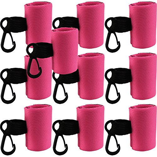 Kage 10 Clip-On Neoprene Pink Sleeve Lip Balm Holsters LIPSTICK HOLDER Key Chain