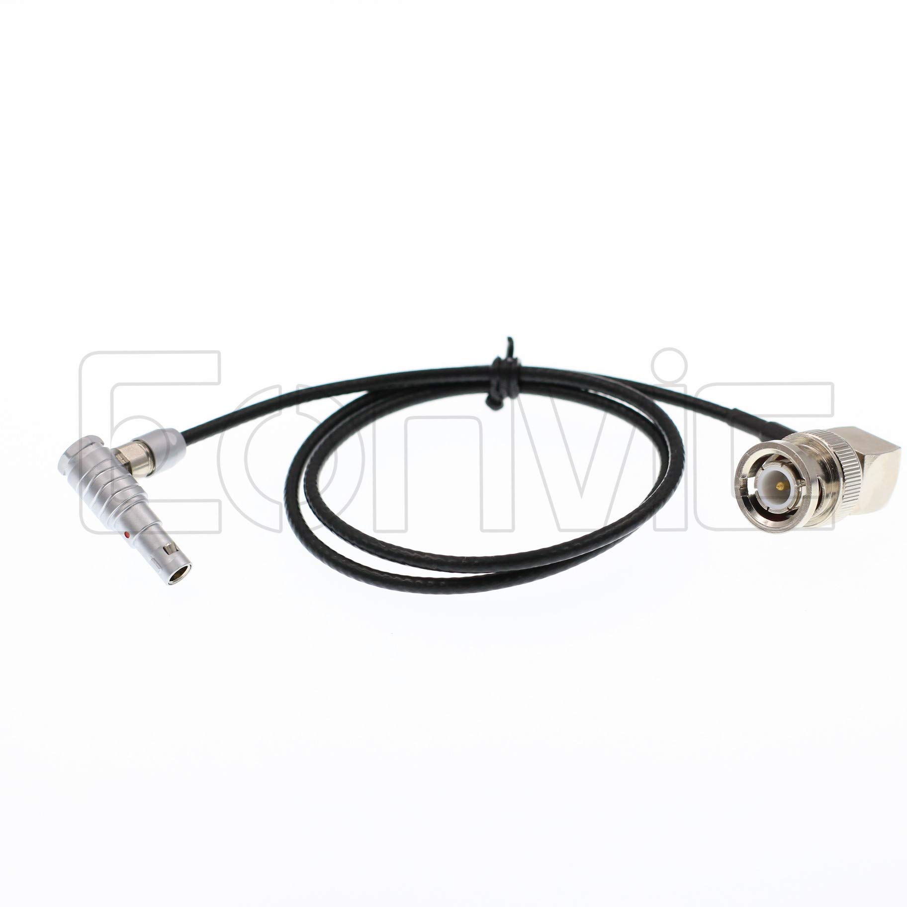 Eonvic Right Angle 00b 4 Pin to BNC Timecode Cable for Red Epic Scarlet Camera