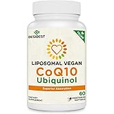 Besibest 1000mg Liposomal CoQ10 Ubiquinol, 60 Vegan Softgels, High Absorption Ubiquinol CoQ10 Supplement, Active Antioxidant Form of Coenzyme Q10 for Heart Function & Energy Production