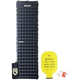 NEMO Equipment Tensor Extreme Sleeping Pad-Black/Birch Bud/Citron-Reg | Ultralight, Insulated, Made for Extreme Cold, Mountaineering, Trekking