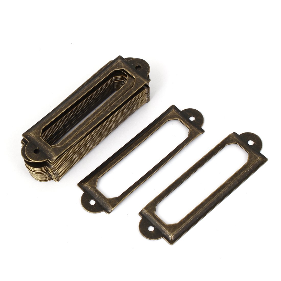 Sourcingmap Office Library Metal Tag Label Holders Decorative Card Frames 20pcs