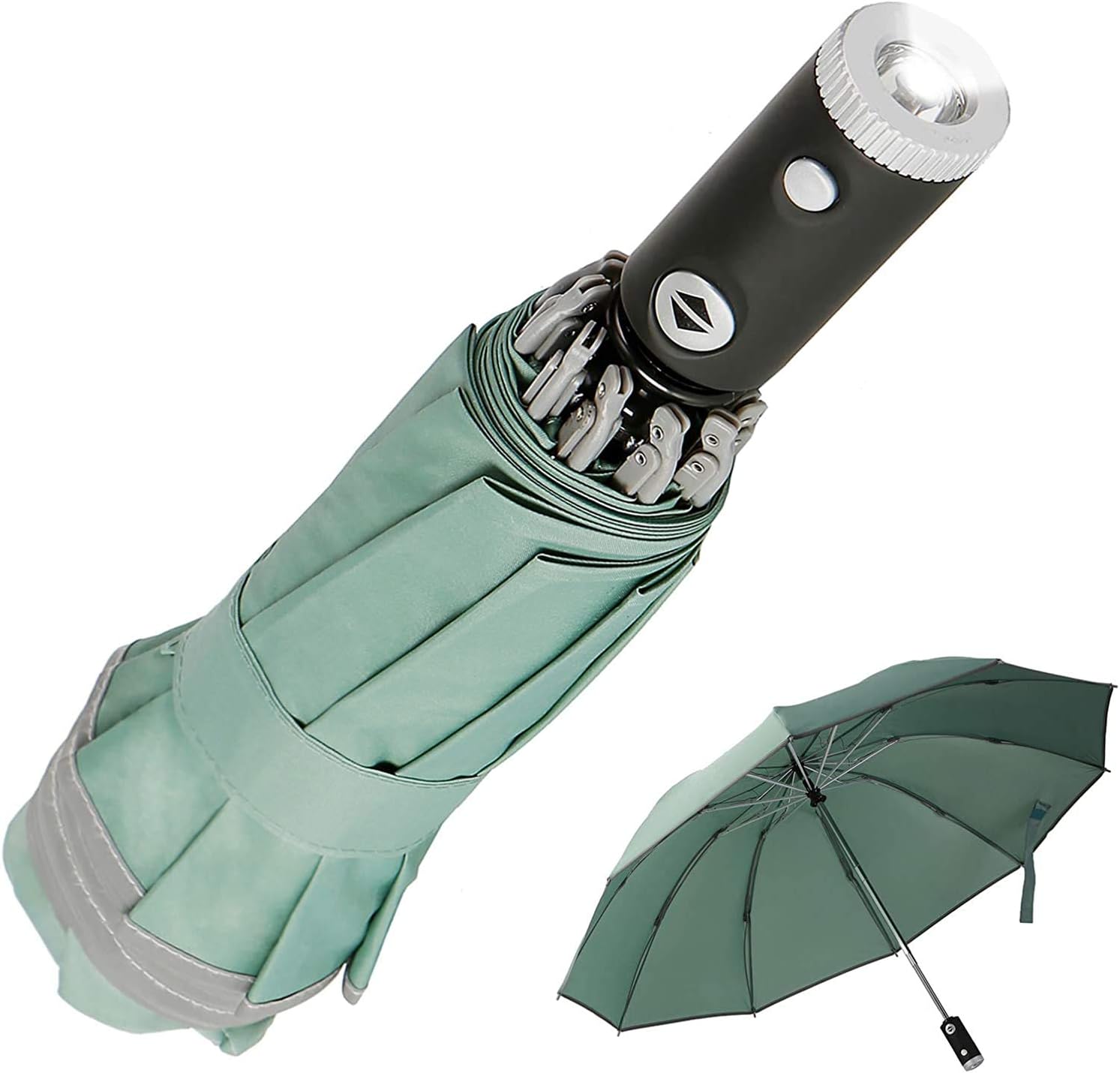 Lightweight Inverted Folding Umbrellas Windproof Compact Travel Rain