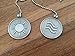 Ceiling Fan Pull Chain Set - Includes 1 Light and 1 Fan, 3 cm Coin Set - Each Include Ceiling Fan Connectors and 12 Inch Chains