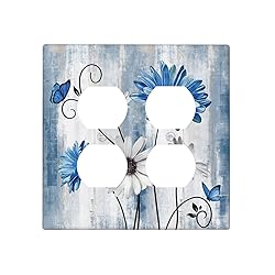 Sghxwp Decorative Outlet Covers Rustic Teal Blue