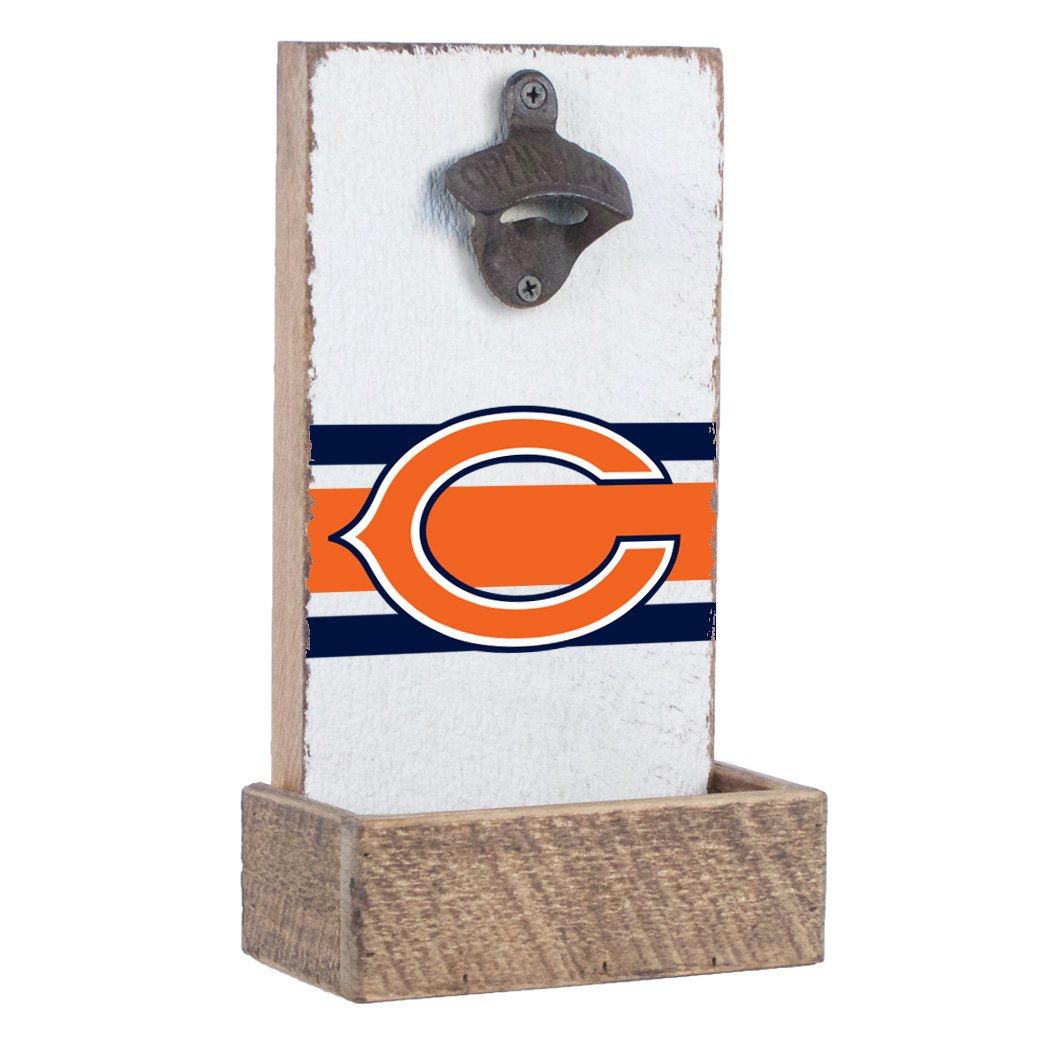 Rustic Marlin Designs NFL Unisex NFL Team Bottle Opener White