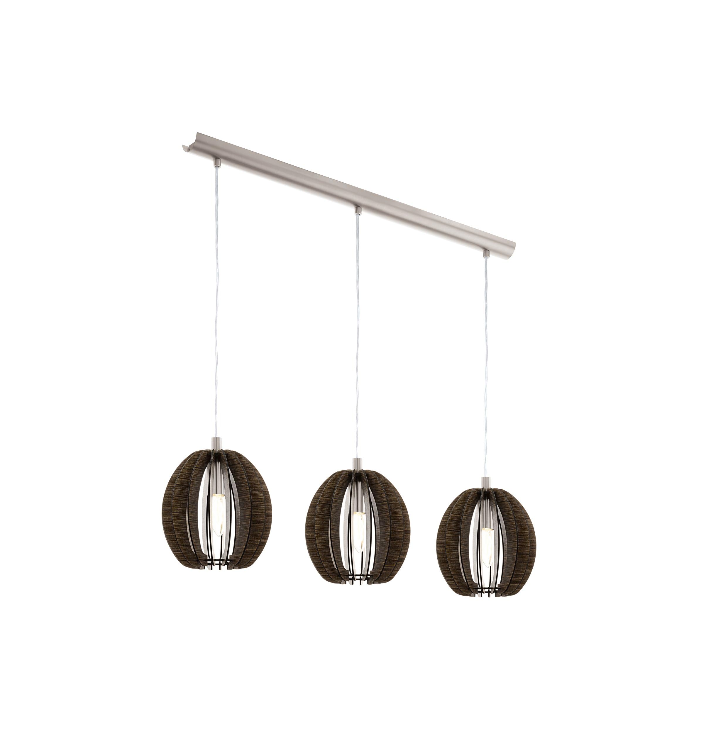 EGLO Cossano Pendant Light, Metal, 40 W, Brown