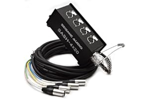 Seismic Audio - SASH-4x20 - 4 Channel XLR Send Sub Snake Cable - 20 Feet