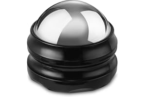 YESMET Cold Massage Roller Ball, Massage Ball for Cold & Heat Therapy Relief, Roller for Muscles Deep Tissue, Free Rolling Removable Gel Ball for Back Neck Pain, Muscles Recovery (Black Cold)