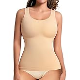 ciksob Shapewear Tank Tops for Women Tummy Control Camisole Compression Tanks Top Cami Slimming Body Shaper