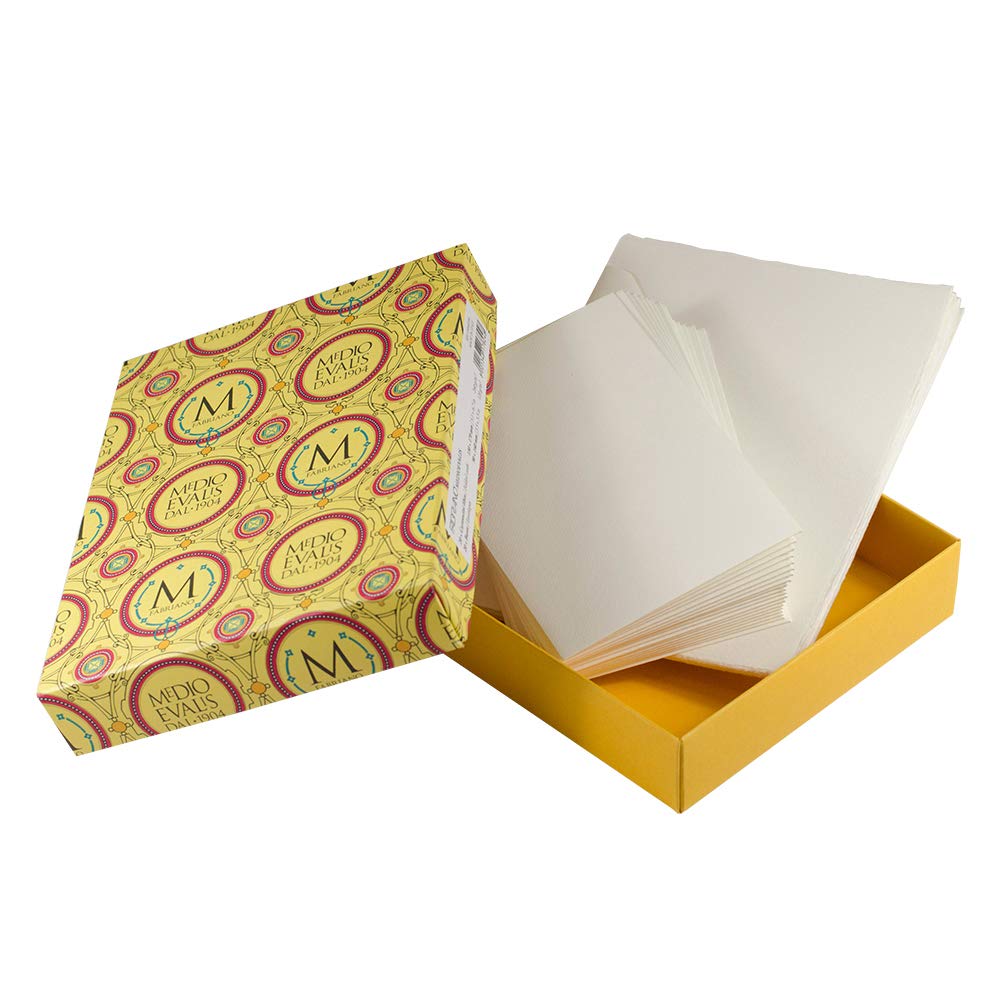 Fabriano Medioevalis Folded Cards & Envelopes Set, 20/Pkg., 3.3" x 5.1"
