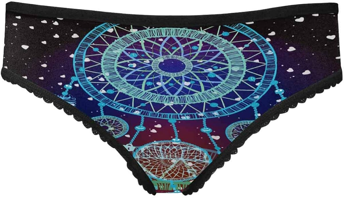 INTERESTPRINT Women's Briefs Panty Underwear Colorful Dreamcatcher with