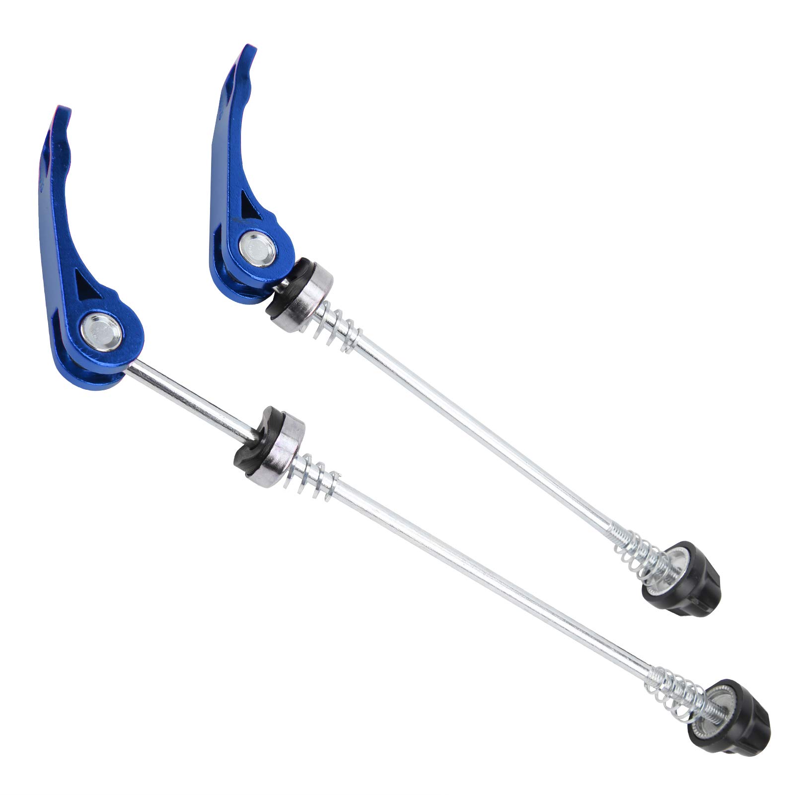 CHICIRIS Quick Release Skewer, 145/185mm 2pcs Road Mountain Bicycle Quick Release Skewers Bike Front Rear Skewer(blue) Bicycles and accessories