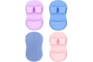 QIVORIMITH Face Scrubber for Women and Men,Silicone Facial Cleansing Brush for Deep Cleansing and Exfoliating(4 PCS)