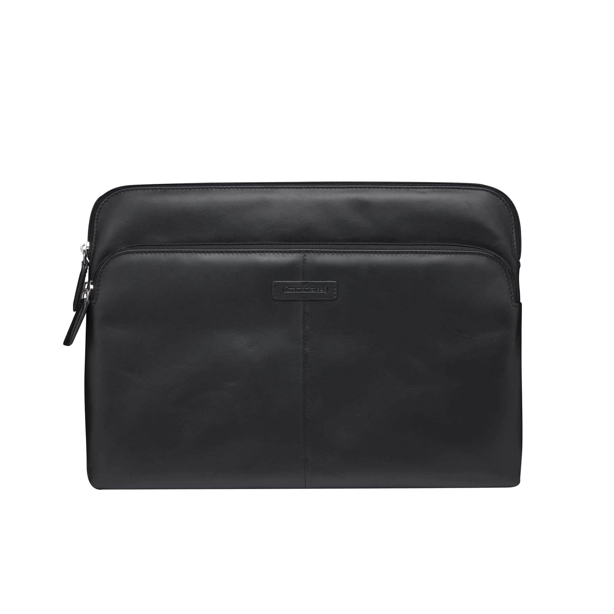 dbramante1928 - Skagen Pro+ Laptop Sleeve - Compatible with Macbook Pro 14 Inch PC - Made From Sustainably Sourced Full Grain Leather - Protective Computer Sleeve - Black - (2nd Gen)