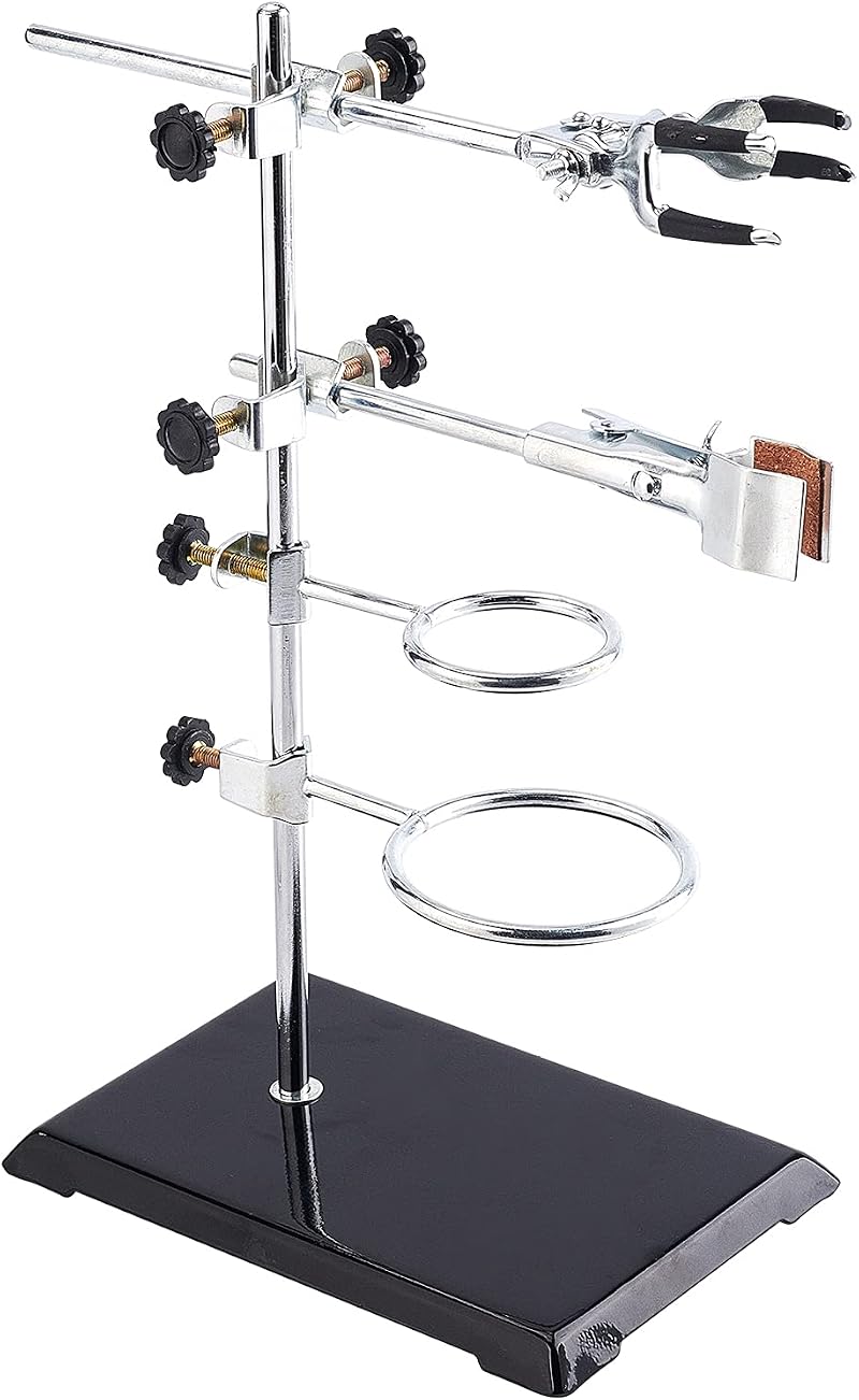 OLYCRAFT Lab Stand Set Retort Rings Clamp Support for Physics Chemistry