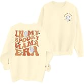 in My Spooky Mama Era Sweatshirts Women Cute Mom Halloween Pullover Tops | in My Spooky Mama Era Sweatshirts Women Cute Mom Halloween Shirts Spooky Season Sweatshirt Ghost Fall Pullover Tops