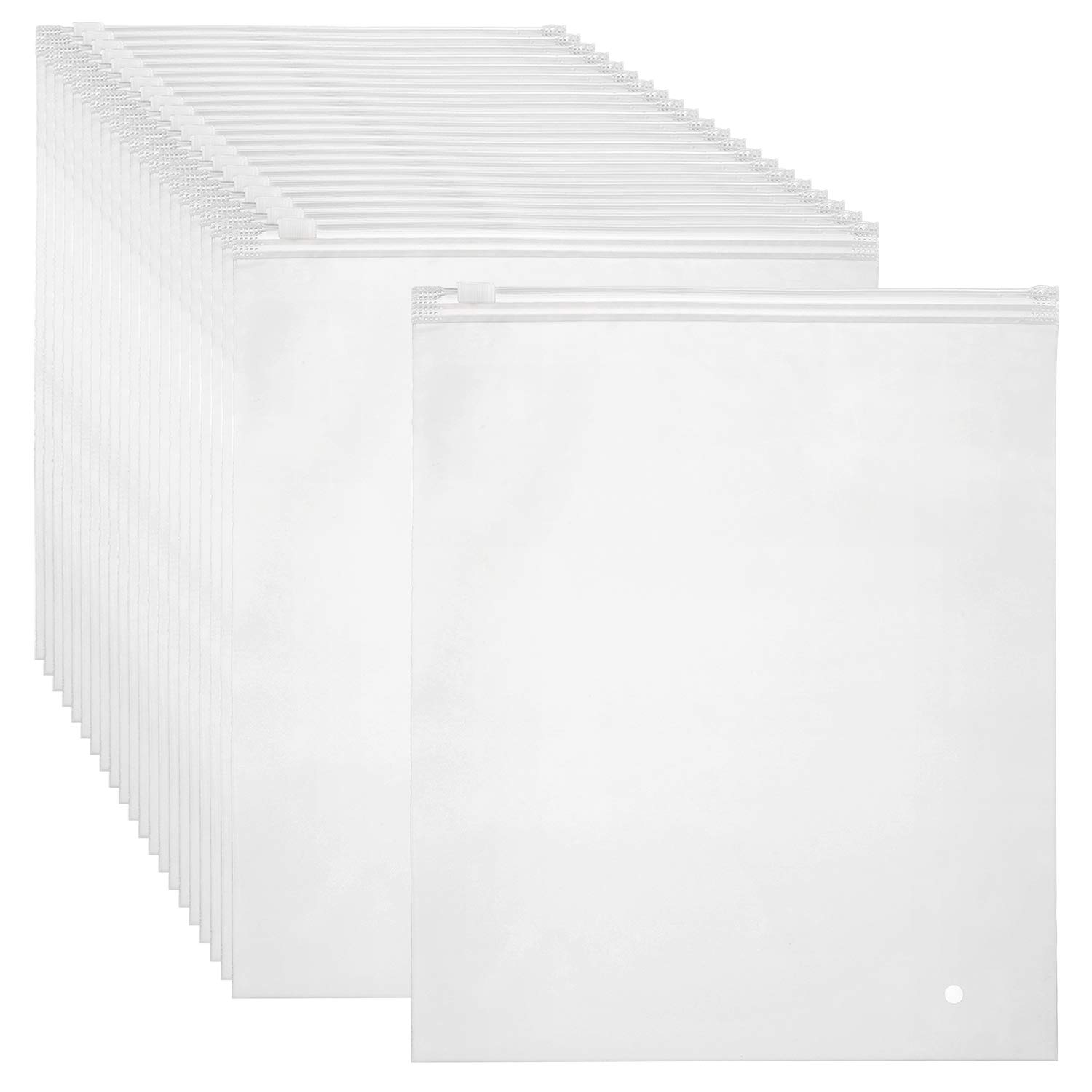 Photo 1 of ENPOINT Large Ziplock Bags for Storage, 100pcs 14x16 inch Thick Bikini Bags T Shirt Bags Swimsuit Bags Plastic Zip Bags, Plastic Mailing Bags Poly Bags for Shipping Bags for Clothes, with Vent Holes