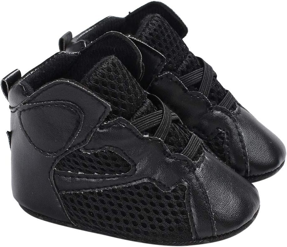 Creazrise 0-18 Moth Toddler Shoes, Baby White Soft Sole Anti-Slip Sneakers Elastic Band Shoes for Girl Boys