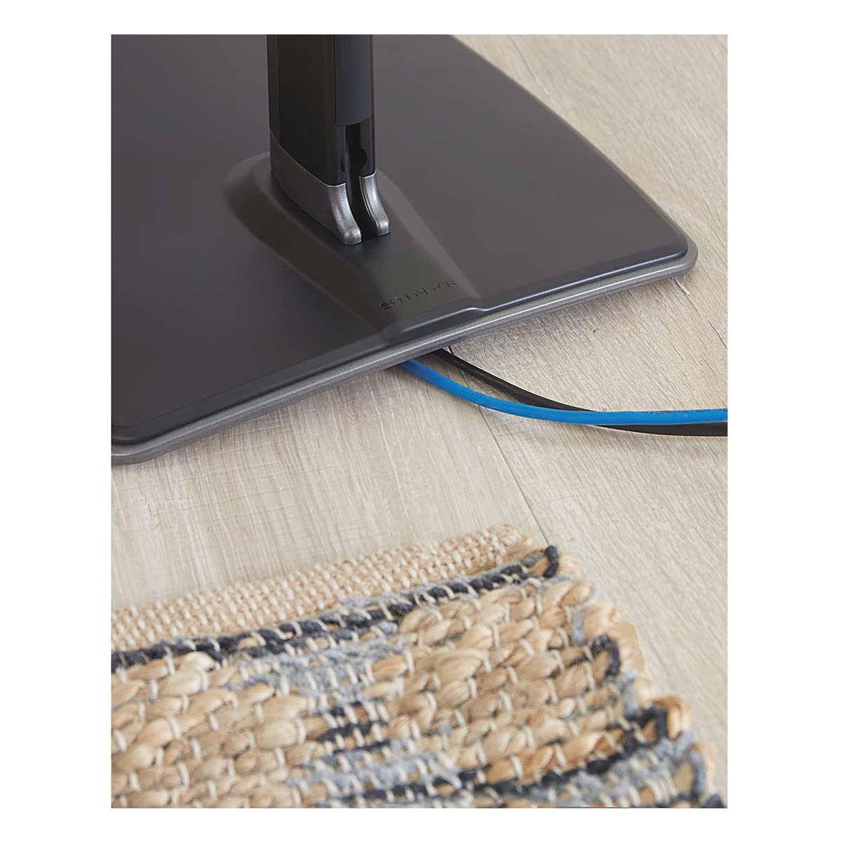 SANUS Wireless Speaker Stand for Sonos Five and Sonos Play:5 - Audio Enhancing Design for Vertical & Horizontal Audio with Built-in Cable Management & Premium Alloy Materials WSS52-W2 (Black)