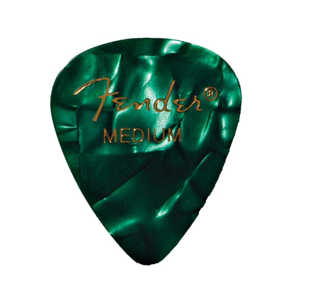 Fender 351 Shape Premium Picks - Green Moto - Medium - Pack of 12 — image 1