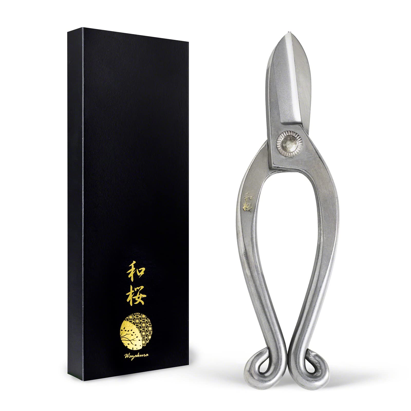 Wazakura Yasugi Stainless Steel Ikenobo Scissors 165mm (6.5”) Made in Japan Professional Ikebana Floral Tool, Japanese Kado Hasami Flower Arrange Shears - Yasugi Stainless Steel Ikenobo