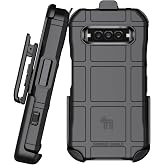 Case and Holster Combo for Kyocera DuraForce Pro 3 Phone - Black | Rugged, Matte Texture, Enhanced Grip, with Belt Clip Holder, Ratchet Rotation