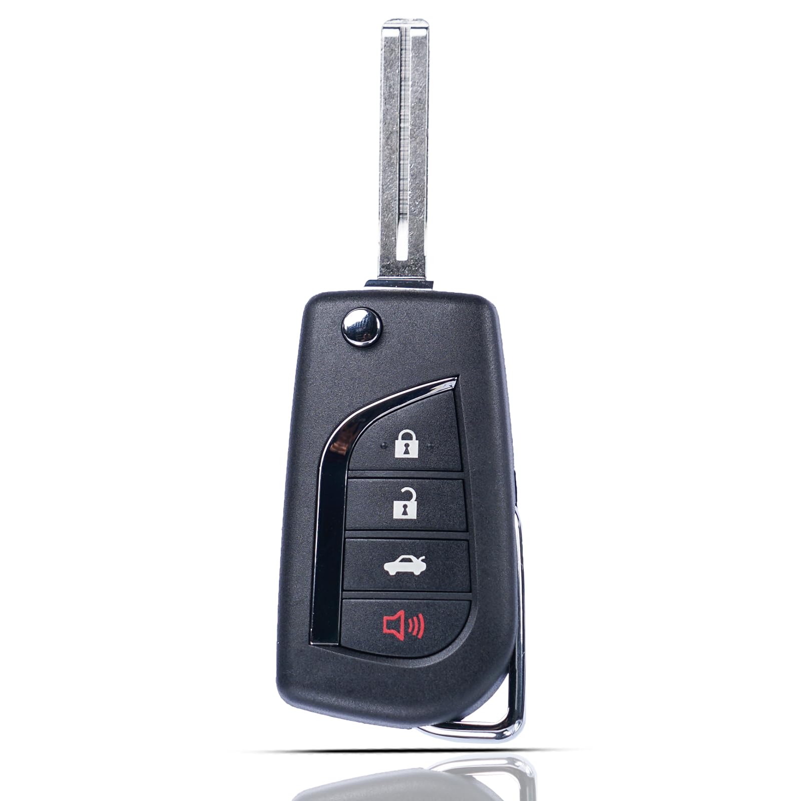 Photo 1 of SUPALAND Key Fob Fits for Toyota Camry Corolla 2018 2019 2020 2021 2022 2023 Keyless Entry Remote Control Flip Key Replacement FCC ID: HYQ12BFB P/N:89070-06790 4 Button H Chip