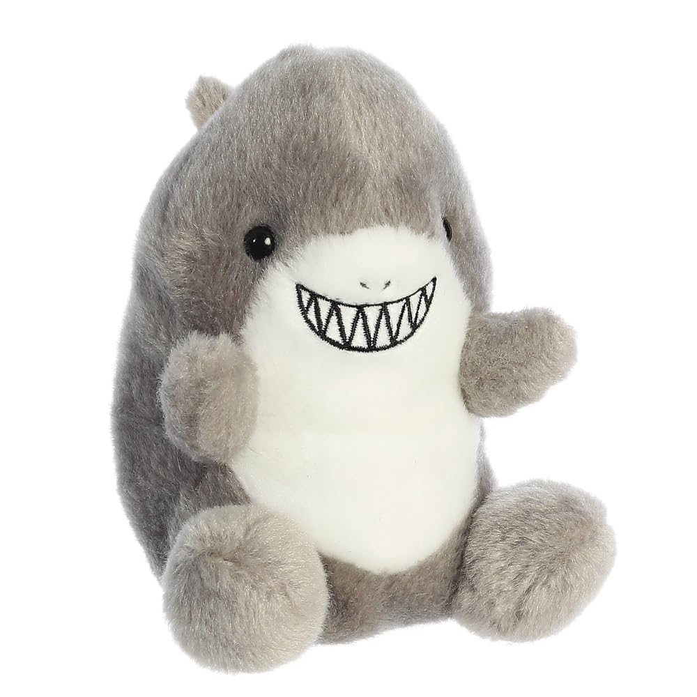 Aurora, 33685, Palm Pals Chomps Shark 5In, Soft Toy, Grey 7 white