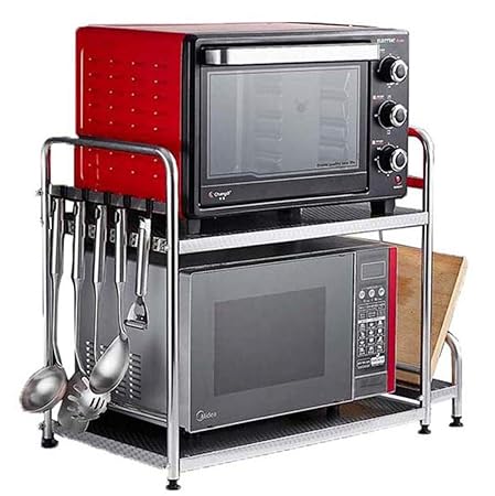 HUYYA Estar estantería metálica Cocina, Utilidad microondas ...