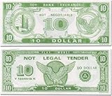 Paper Play Money (1000 $10 Bills Per Package)