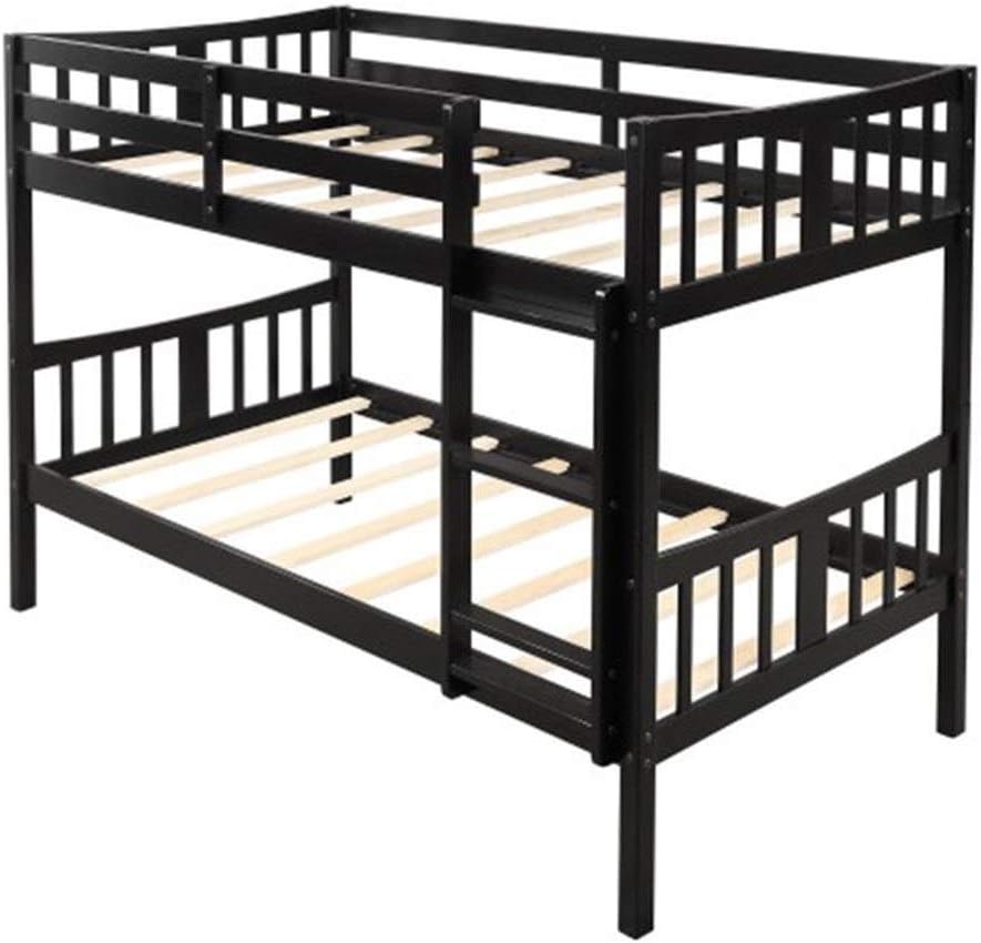 Joanna Zacharias Bed Expresso Twin Over Twin Bunk Bed Separable Double Bed Rubberwood Plywood