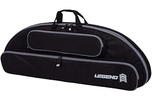 LEGEND Wolf Genesis Compound Bow Case - NASP Archery Travel Bag for Genesis Bows with Thick Foam Padding, Backpack Straps, External Pockets & Nylon Lining - Ultimate Gear Protection - 37 inch Interior