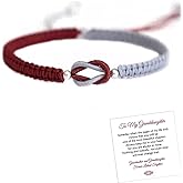 To My Granddaughter Forever Linked Together Handmade Braided Bracelet, Adjustable Infinite Forever Braided Bracelets Granddaughter Bracelet from Grandma Mind Peace Jewelry
