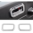 FSYHKJ Interior Door Handle Trim Bezel Compatible with Suzuki Jimny 2019 2020 2021 2022 2023 2024 Inside Door Handle Bowl Decoartive Cover Accessories (Silver)