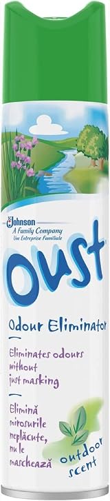 Oust Odour Eliminator Aerosol 300ml Outdoor Scent Pack of 4 view 2