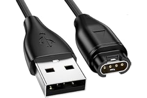ANKEY Garmin Fenix 5/5S/5X/Plus/6/6S/6X/Pro Charger, Ankky Replacement USB Data Sync Charging Cable Wire 3.3ft for Garmin Fenix 5/5S/5X/Forerunner 935/Quatix 5/Quatix 5 Sapphire/Vivoactive 3 Watch, BLACK