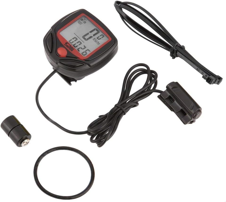 Unitedheart Sunding Sd-546A Multifunctional Bicycle Computer Wired Odometer Stopwatch Mini Digital LCD Waterproof Speedometer Tracker Stopwatch