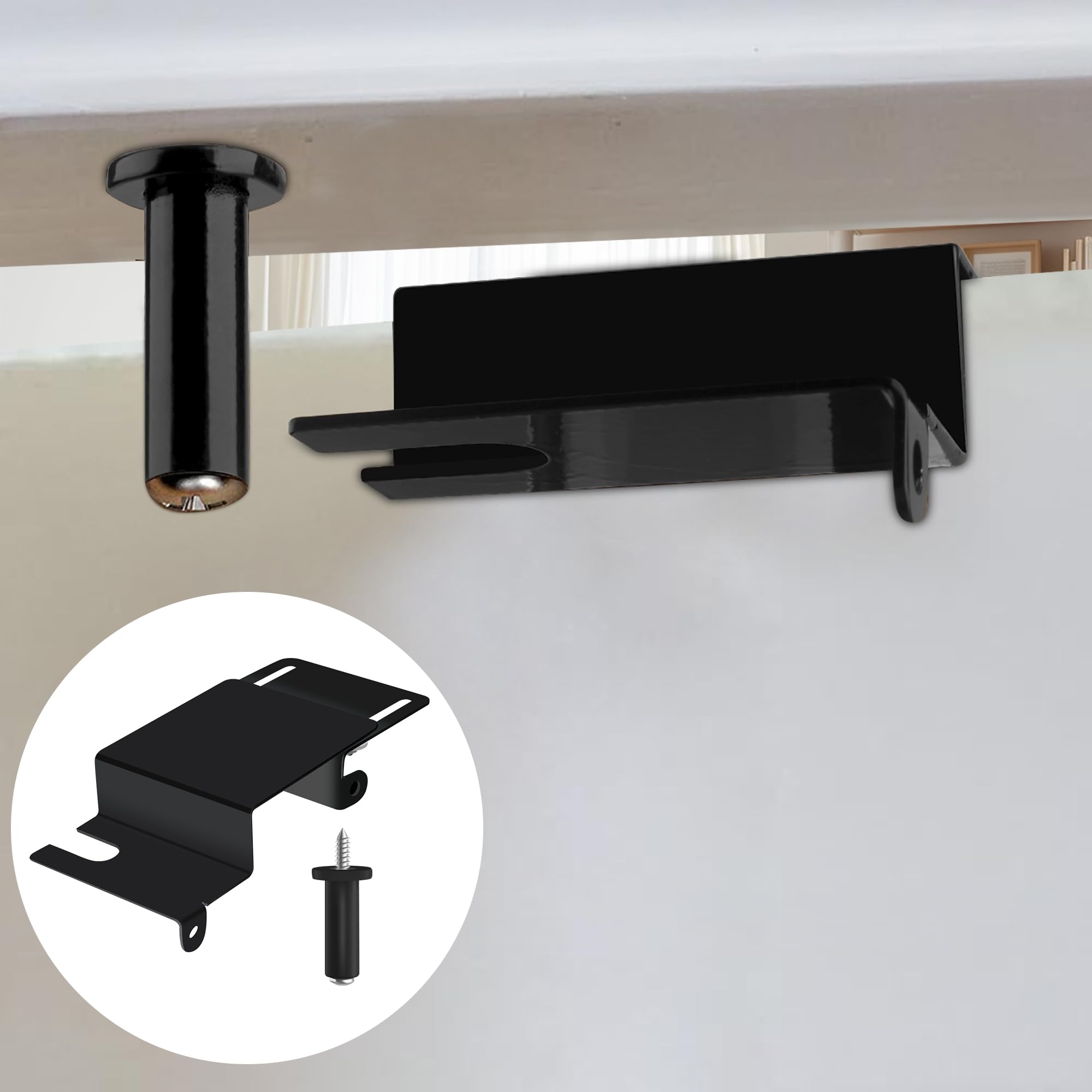 Photo 1 of Child Safety Door Top Lock, TAMIDN Top Door Locks for Kids Safety Made of Durable Metal, Adjustable Child Locks for Door, Door lock kid proof for Childproofing Interior-Exterior Doors