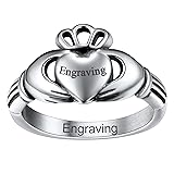 FaithHeart Personalized Custom Irish Claddagh Rings