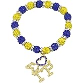 Scwasen SGRHO Sorority Bracelet for Women 1922 SGRHO Sorority Gift Rhinestone Greek Paraphernalia Jewelry for Soror Sister
