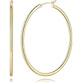 14K Gold Hoop Earrings for Women Hoops Dimple Design and Timeless Elegance Hoops Earring for Womens 12/14/16/18/20/30/40/50/60/70mm