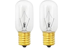 QYKAVM Microwave Light Bulbs Under Hood 6912W1Z004B 40 Watt 125V E17 Base T8 Replacement Bulb for LG,Frigidaire, Kenmore, Whirlpool Microwave Oven,2 Pack