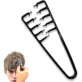 Texture Comb for Volumizing &amp; Styling, Wide Tooth Comb for Curly Hair Men &amp; Women, Anti-Frizz Root Lifting Styling Tool (Black)