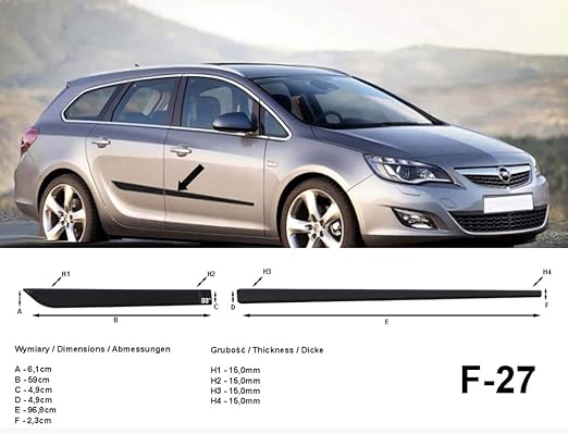 Rammschutzleisten Opel Meriva B Ab 10