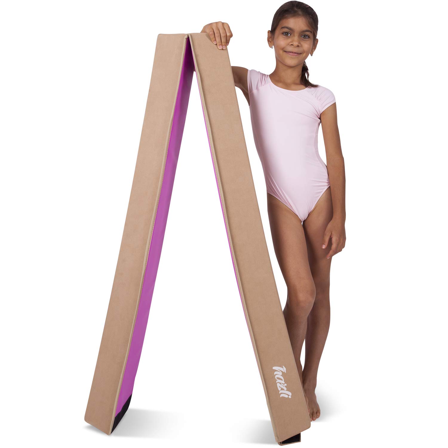 Hazli 8FT Folding Gymnastics Balance Beam For Home Practice Folding