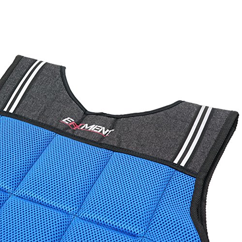 Adjustable Weighted Vest for Fitness (20 lb, Medium) by EFITMENT - A002
