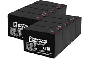 Mighty Max Battery 12V 9Ah PowerWare PWHR1234W2FR Replacement UPS Battery - 8 Pack