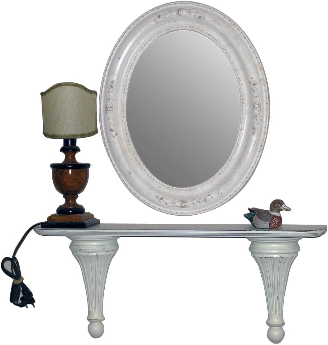 ARREDO SELLI Mirror and Shelf Provencal White