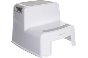 Dreambaby - 2 Up Toddler Step Stool With Non Slip Base, Kids Step Stool for Bathroom, Potty Training and Kitchen, Holds up to