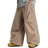 GSOU SNOW Womens Mens Snow Pants Baggy Snowboard Ski Pant Loose Waterproof Windproof Insulated